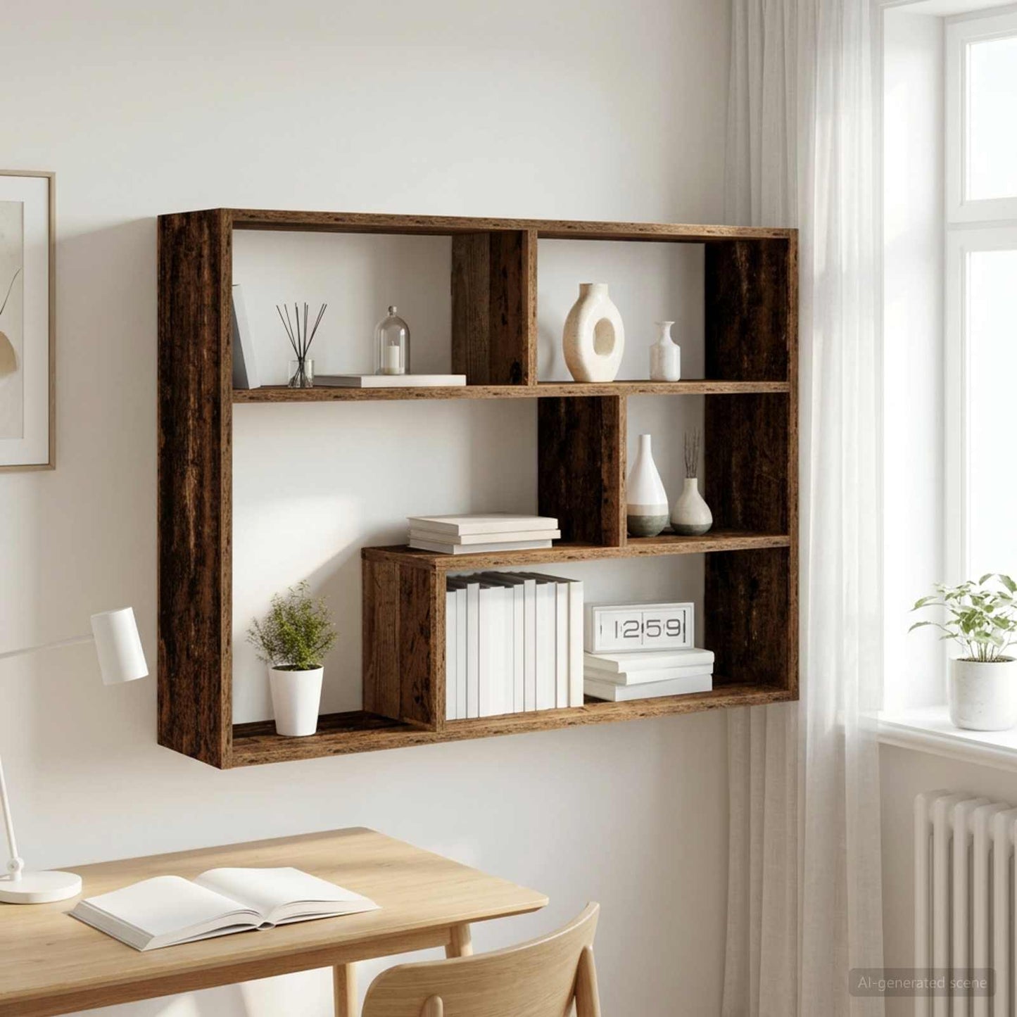 Scaffale da parete A parete Legno antico 95 x 20 x 69,5 cm | homemem39
