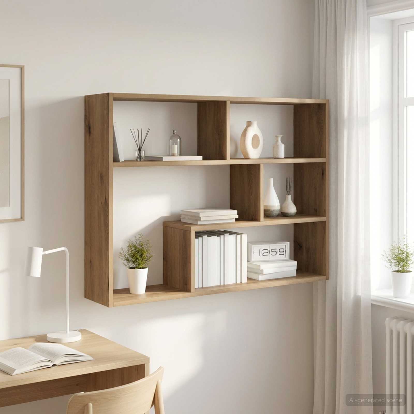Scaffale da parete A parete Rovere Artigianale | homemem39