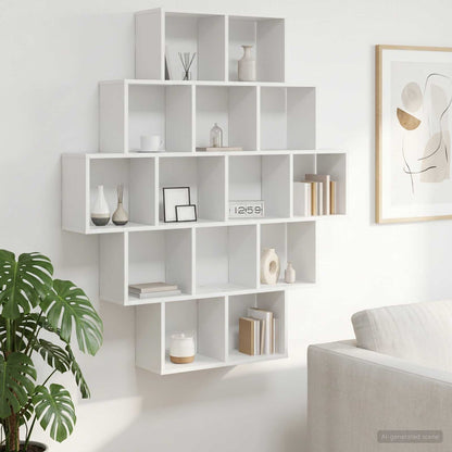Scaffale da parete Bianco 120 x 20 x 136 cm | homemem39