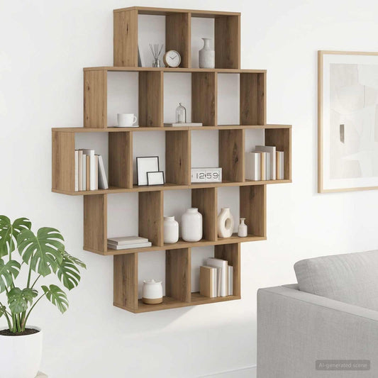 Scaffale da parete Rovere Artigianale 120 x 20 x 136 cm | homemem39