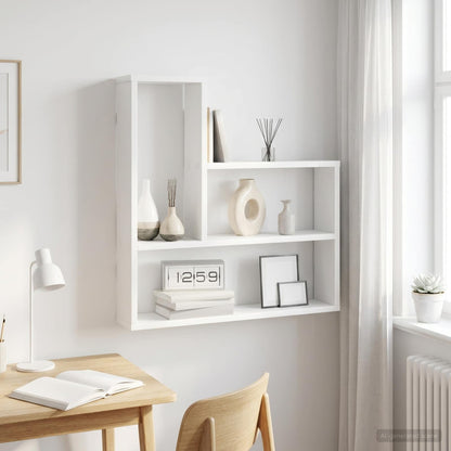 Scaffale da parete Bianco 60 x 11 x 60 cm Legno ingegnerizzato | homemem39