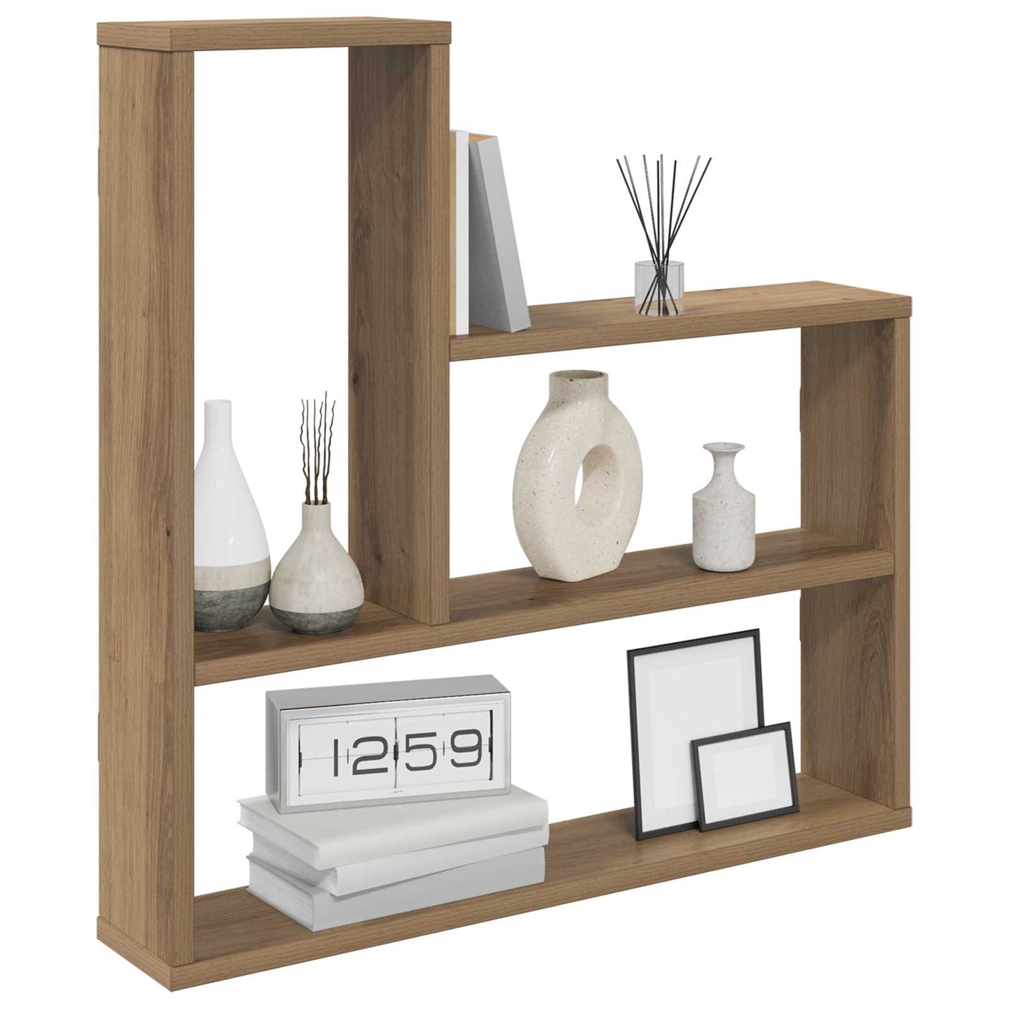 Scaffale da parete Rovere Artigianale 60 x 11 x 60 cm | homemem39