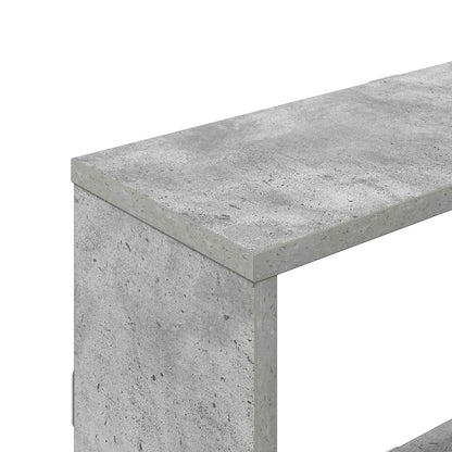 Scaffale da parete Grigio Cemento 122 x 18 x 60 cm | homemem39