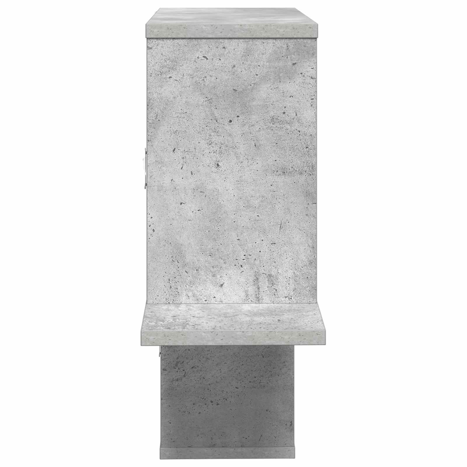 Scaffale da parete Grigio Cemento 122 x 18 x 60 cm | homemem39