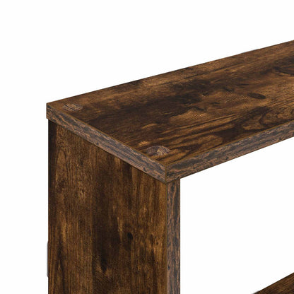 Scaffale da parete Rovere Fumo 122 x 18 x 60 cm | homemem39