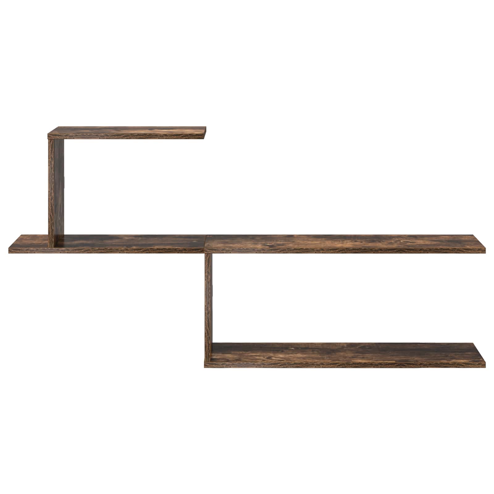 Scaffale da parete Rovere Fumo 122 x 18 x 60 cm | homemem39