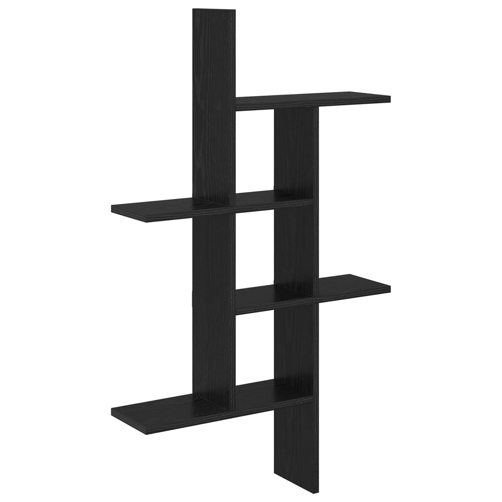 Scaffale da parete Rovere Nero 61 x 15 x 102 cm | homemem39