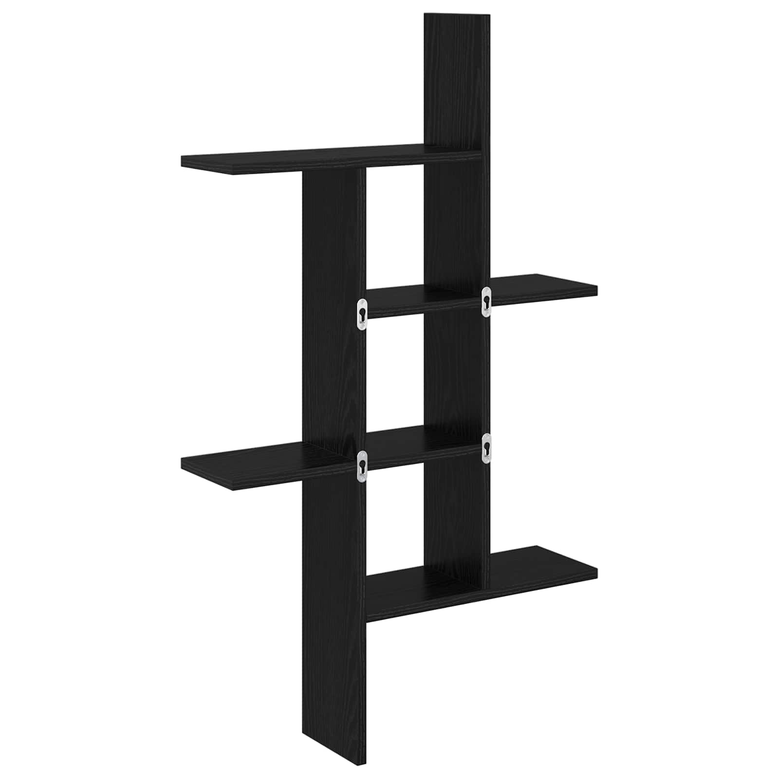 Scaffale da parete Rovere Nero 61 x 15 x 102 cm | homemem39