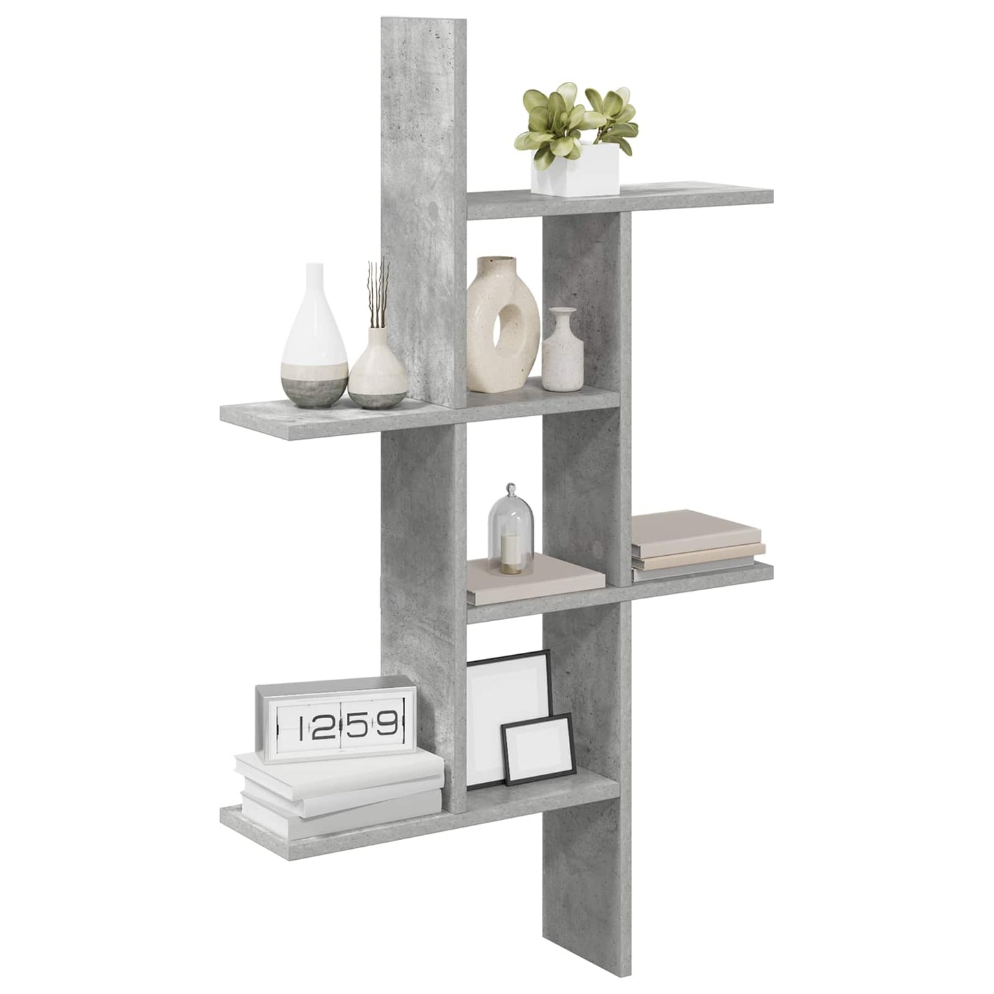 Scaffale da parete Grigio Cemento 61 x 15 x 102 cm | homemem39