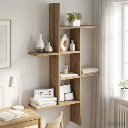 Scaffale da parete Rovere Artigianale 61 x 15 x 102 cm | homemem39