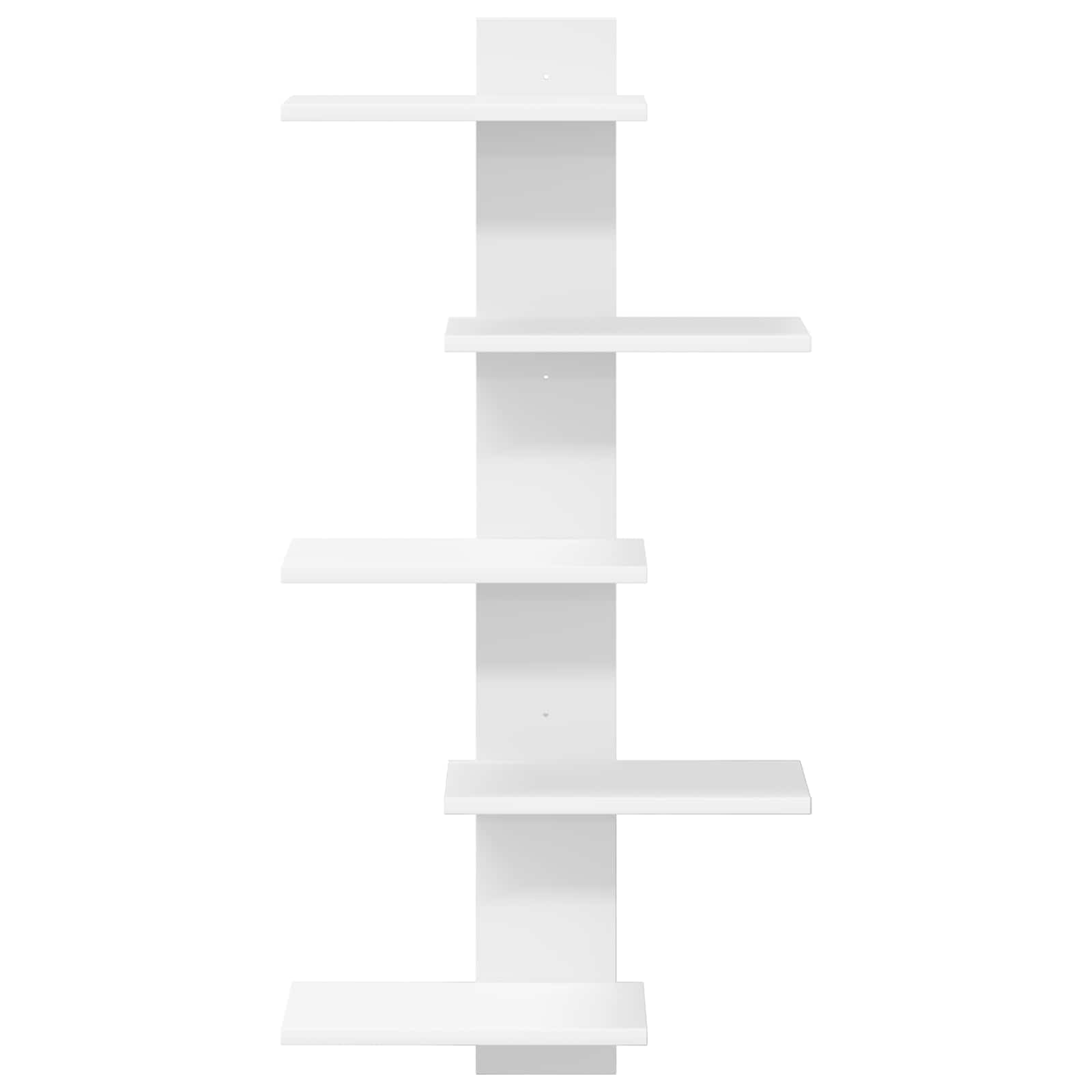 Mensola a muro flottante Bianco 48,5 x 15 x 101 cm | homemem39