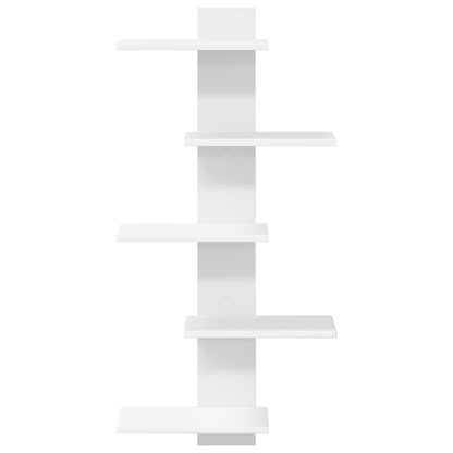Mensola a muro flottante Bianco 48,5 x 15 x 101 cm | homemem39