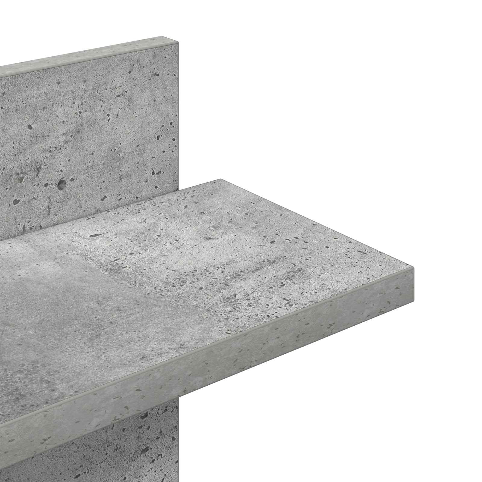 Mensola a muro flottante Grigio Cemento 48,5 x 15 x 101 cm | homemem39