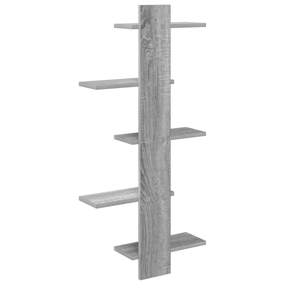 Mensola a muro flottante Sonoma grigio 48,5 x 15 x 101 cm | homemem39