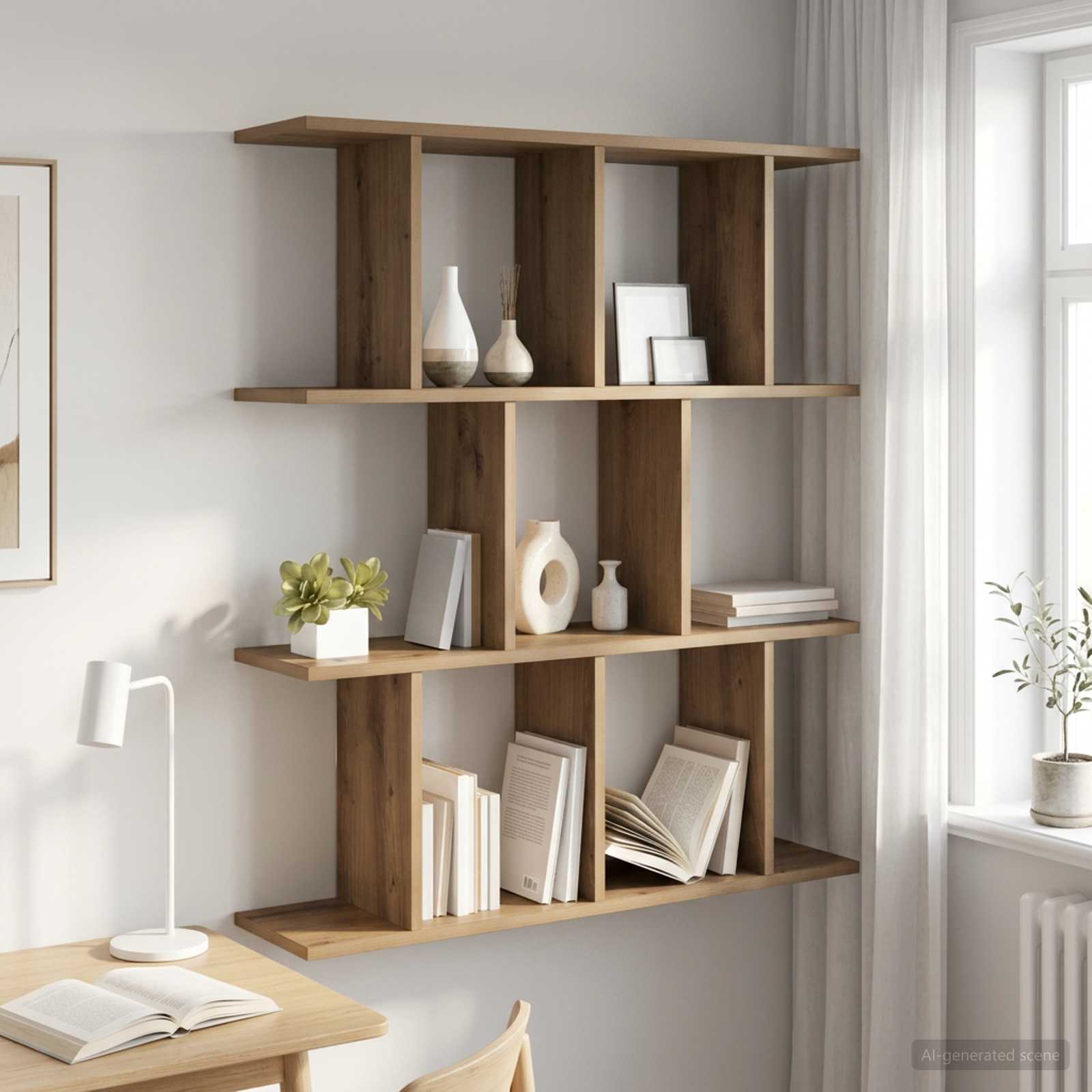 Scaffale da parete Rovere Artigianale 80 x 20 x 96 cm | homemem39