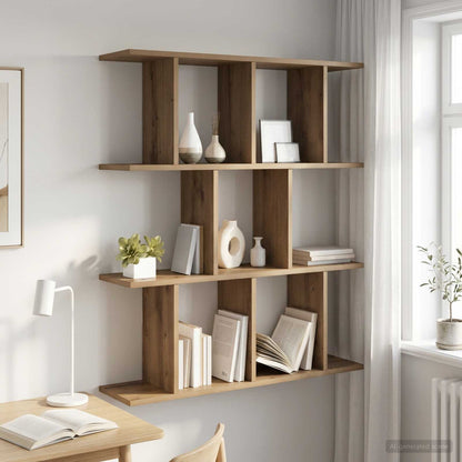 Scaffale da parete Rovere Artigianale 80 x 20 x 96 cm | homemem39