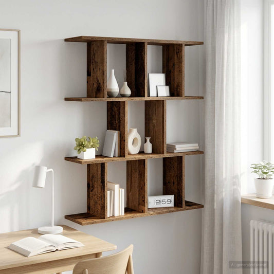 Scaffale da parete Legno antico 102 x 20 x 96 cm | homemem39