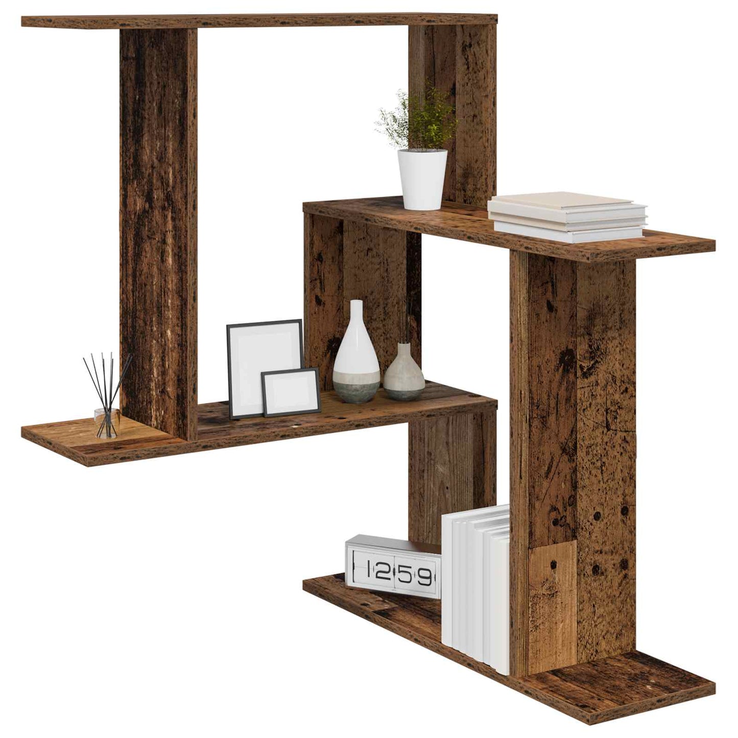 Scaffale da parete Legno antico 67 x 67 x 87 cm | homemem39