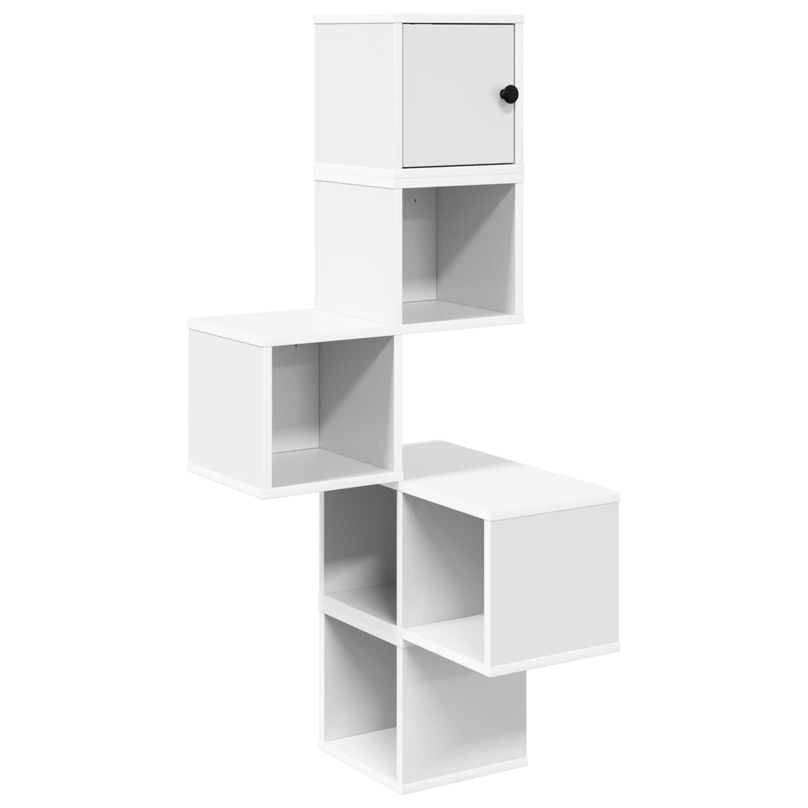 Mensola Angolare da Parete Bianco 48 x 48 x 120 cm | homemem39