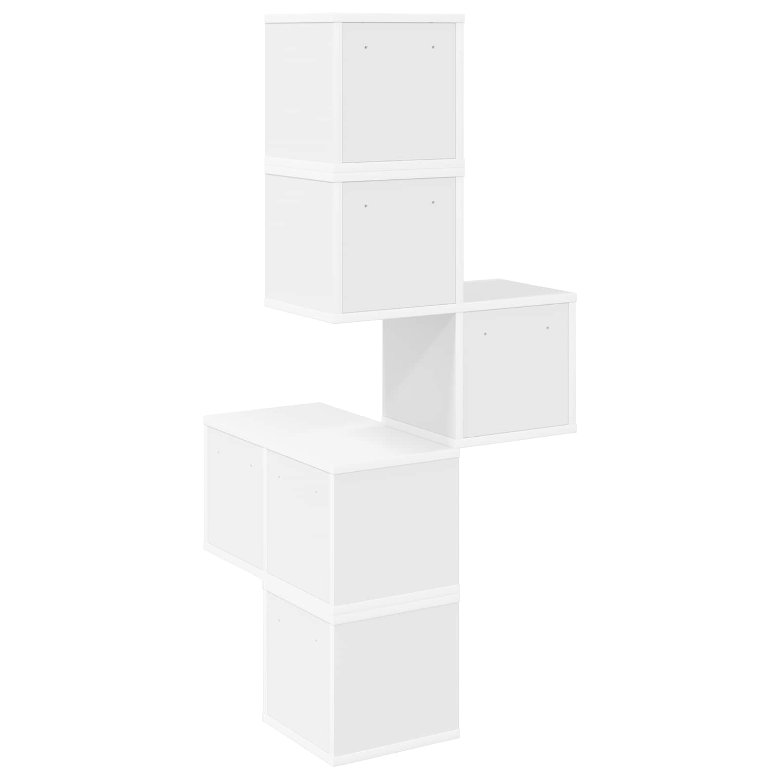 Mensola Angolare da Parete Bianco 48 x 48 x 120 cm | homemem39
