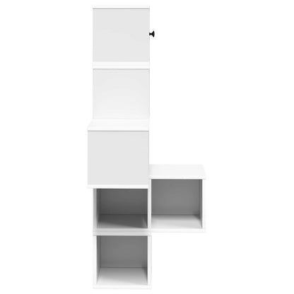 Mensola Angolare da Parete Bianco 48 x 48 x 120 cm | homemem39