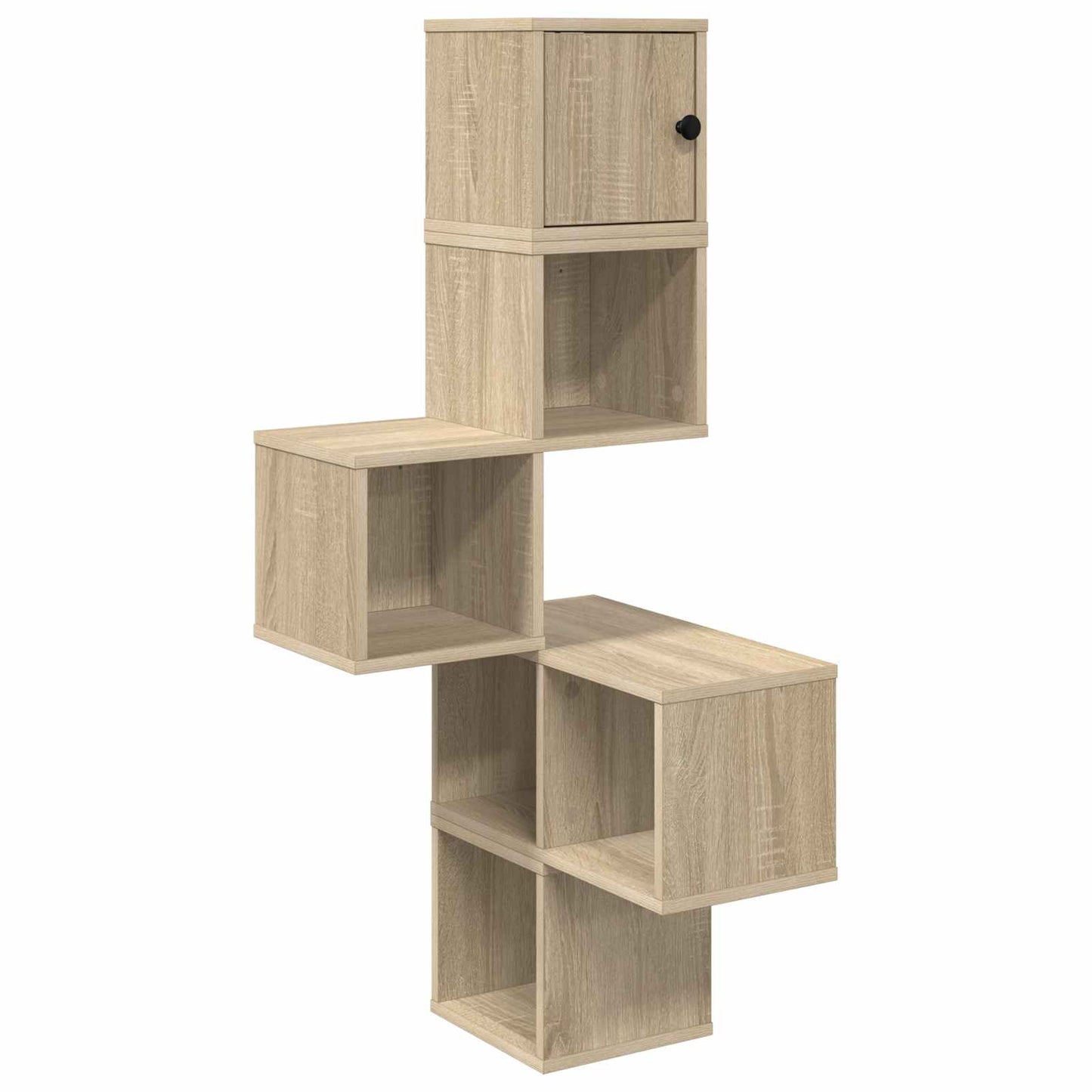 Mensola Angolare da Parete Rovere Sonoma 48 x 48 x 120 cm | homemem39