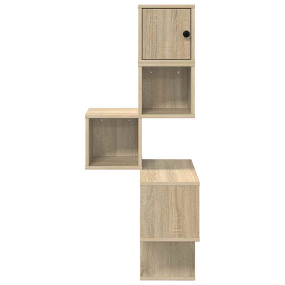 Mensola Angolare da Parete Rovere Sonoma 48 x 48 x 120 cm | homemem39