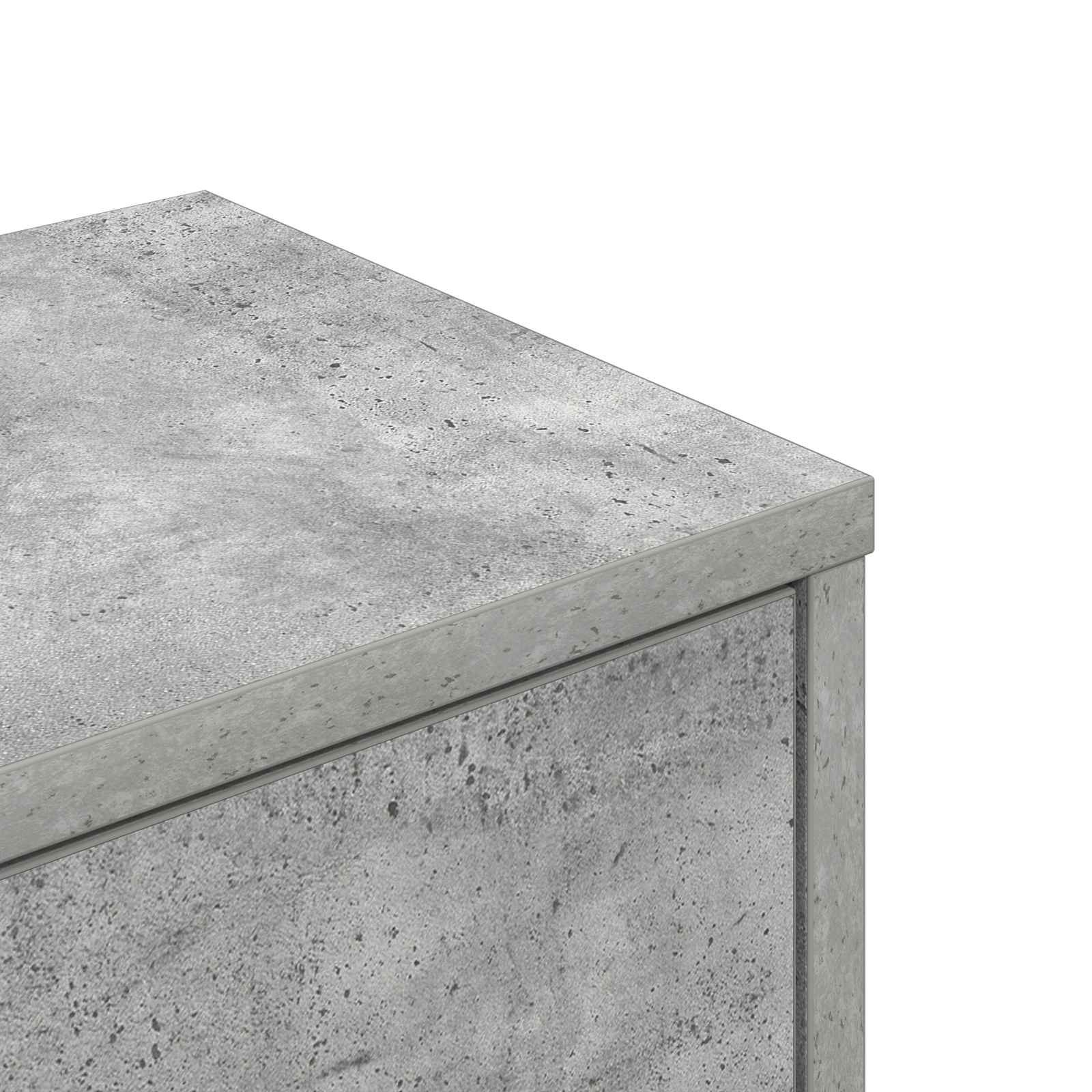 Mensola Angolare da Parete Grigio Cemento 48 x 48 x 120 cm | homemem39