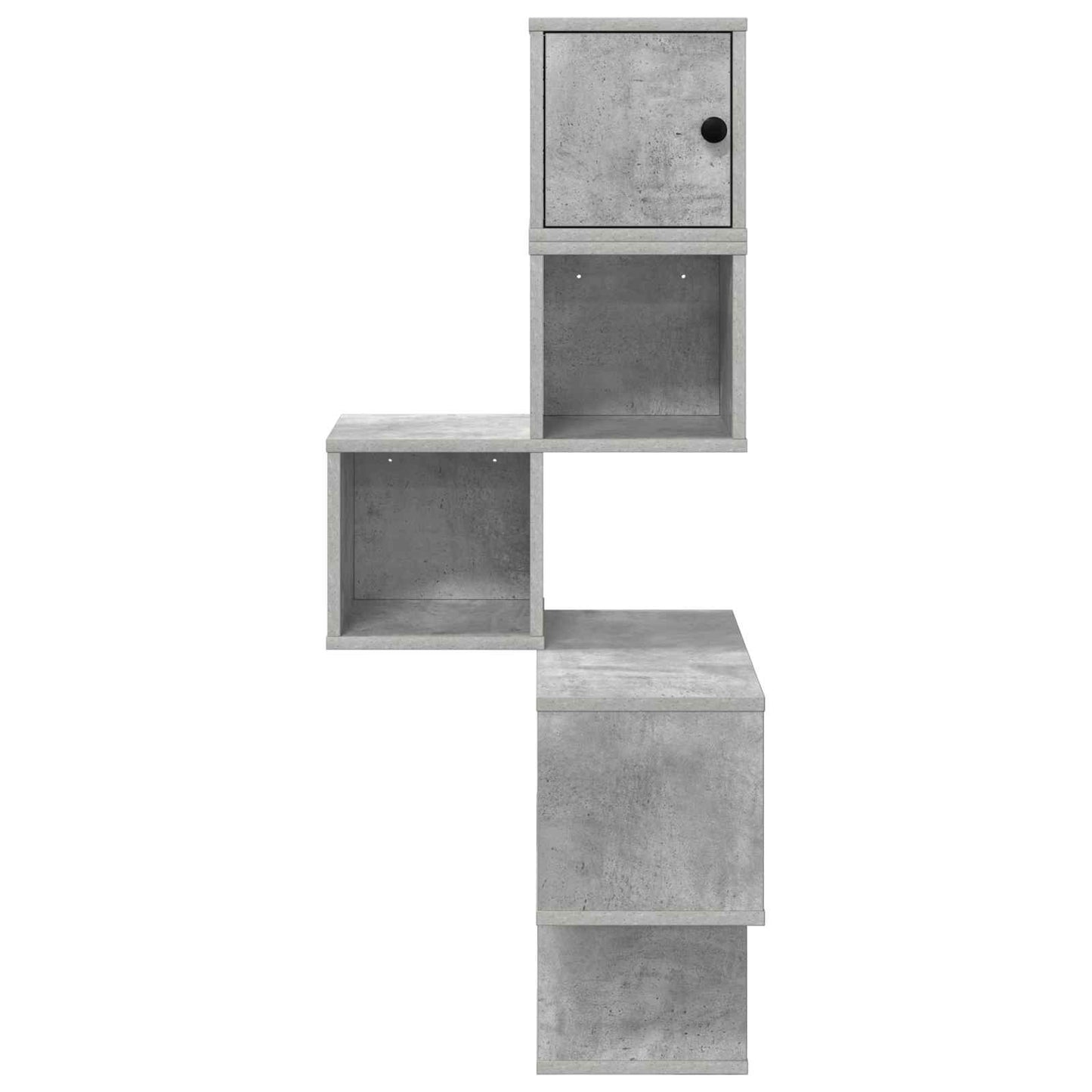 Mensola Angolare da Parete Grigio Cemento 48 x 48 x 120 cm | homemem39