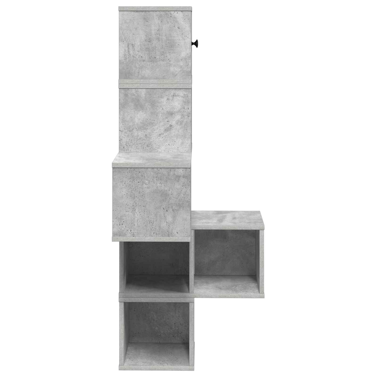 Mensola Angolare da Parete Grigio Cemento 48 x 48 x 120 cm | homemem39