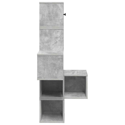 Mensola Angolare da Parete Grigio Cemento 48 x 48 x 120 cm | homemem39
