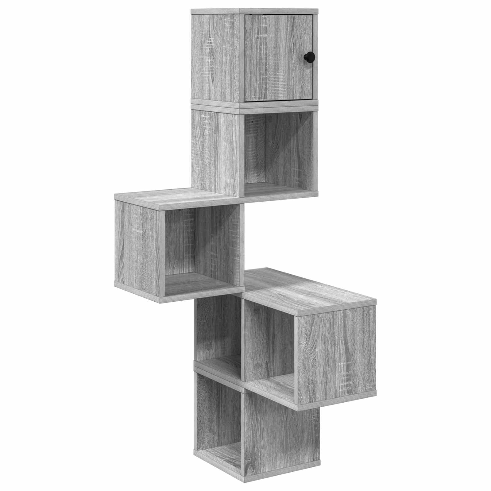 Mensola Angolare da Parete Sonoma grigio 48 x 48 x 120 cm | homemem39