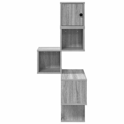 Mensola Angolare da Parete Sonoma grigio 48 x 48 x 120 cm | homemem39