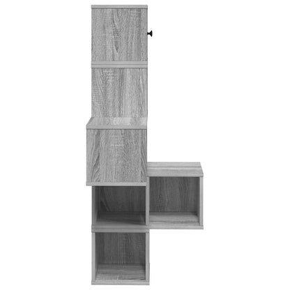 Mensola Angolare da Parete Sonoma grigio 48 x 48 x 120 cm | homemem39