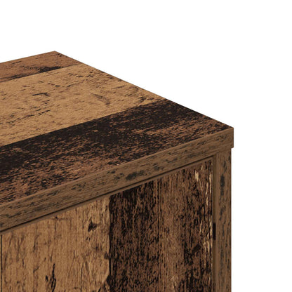 Mensola Angolare da Parete Legno antico 48 x 48 x 120 cm | homemem39