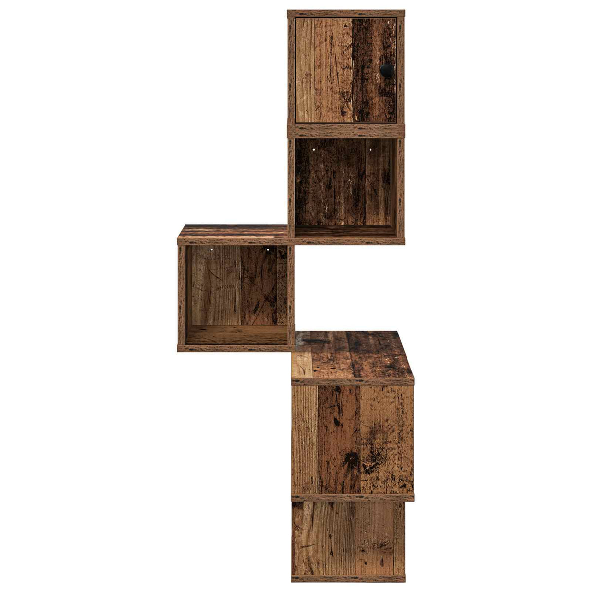 Mensola Angolare da Parete Legno antico 48 x 48 x 120 cm | homemem39