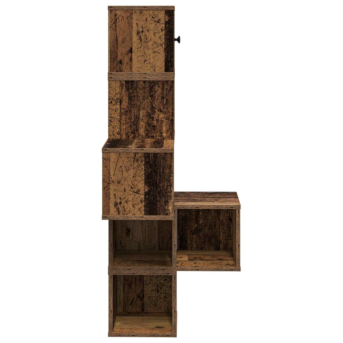Mensola Angolare da Parete Legno antico 48 x 48 x 120 cm | homemem39