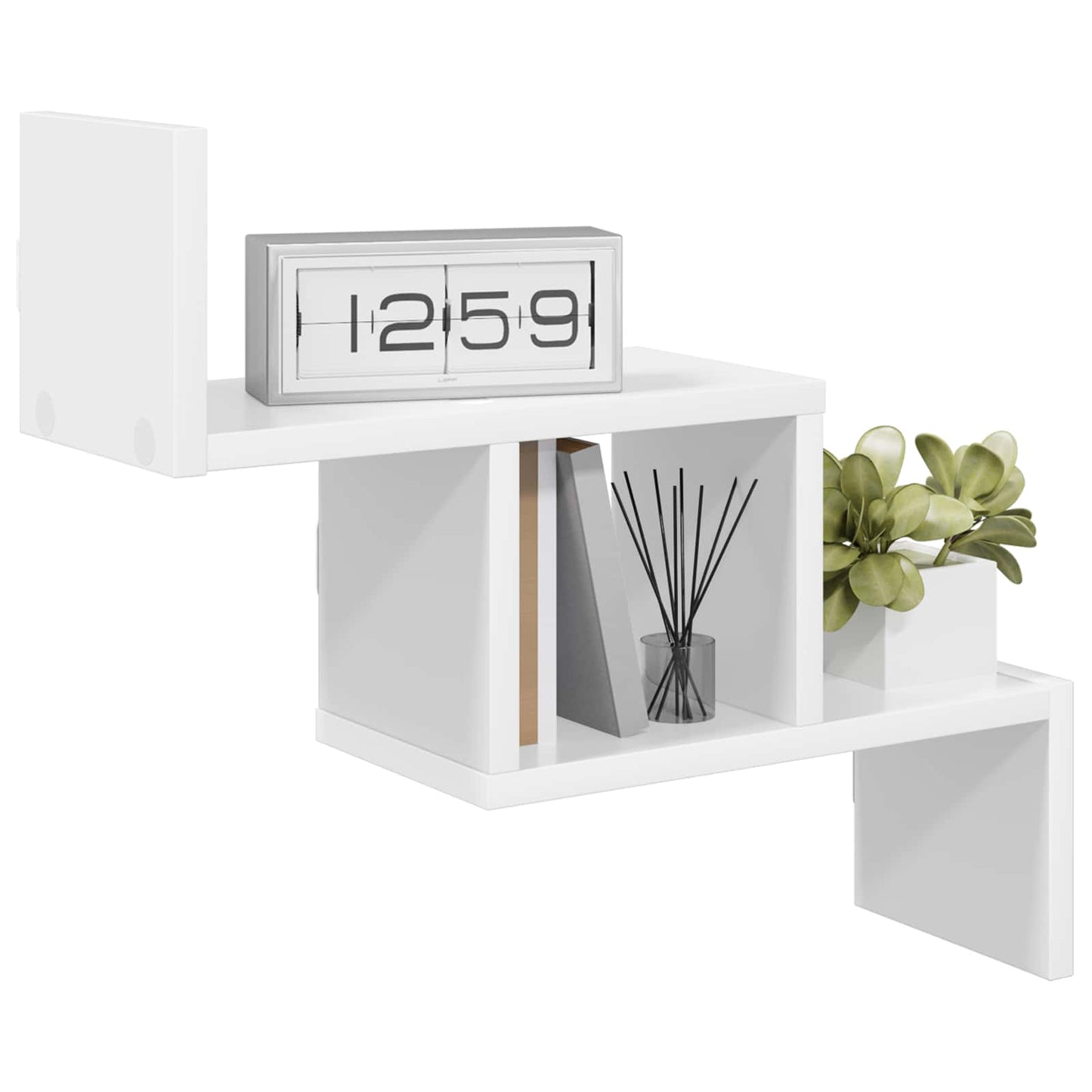 Scaffale da parete Bianco 48 x 15 x 42 cm Legno ingegnerizzato | homemem39