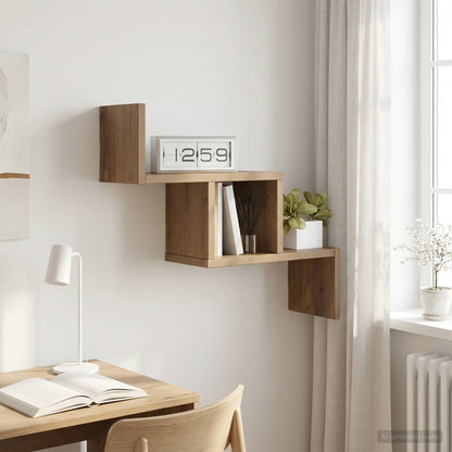 Scaffale da parete Rovere Artigianale 48 x 15 x 42 cm | homemem39