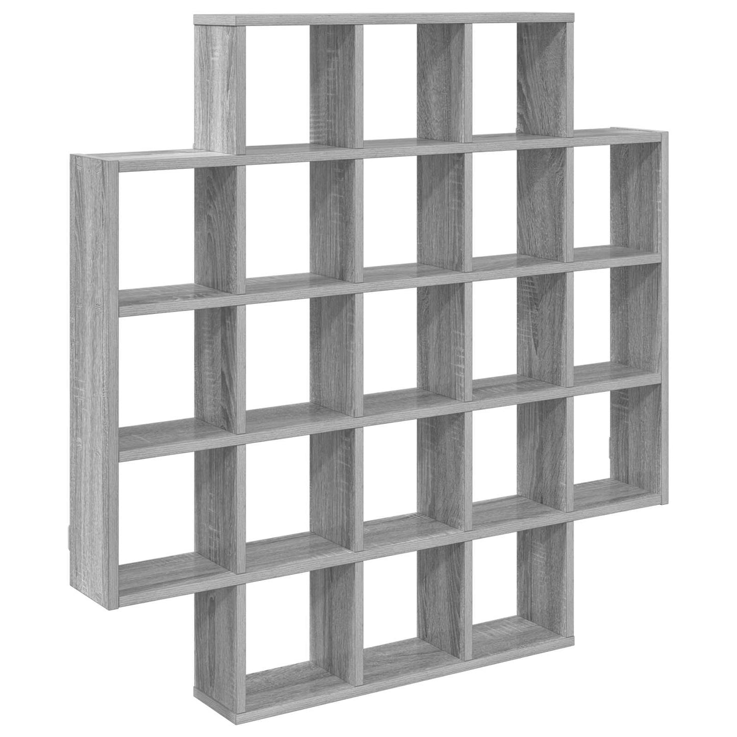 Scaffale da parete Sonoma grigio 100 x 13 x 100 cm | homemem39