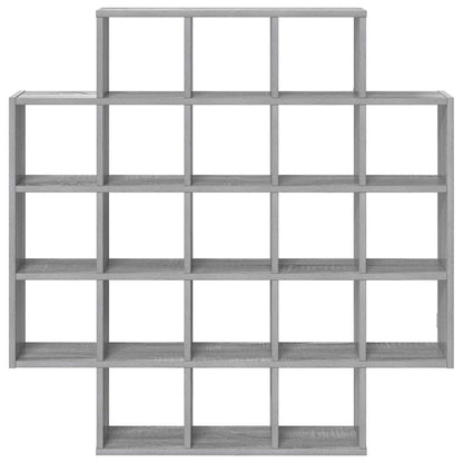 Scaffale da parete Sonoma grigio 100 x 13 x 100 cm | homemem39