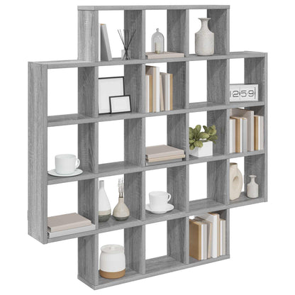 Scaffale da parete Sonoma grigio 100 x 13 x 100 cm | homemem39