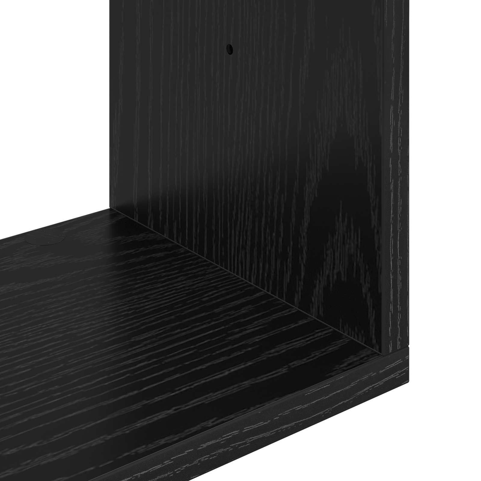 Scaffale da parete Rovere Nero 60 x 12 x 50,5 cm | homemem39