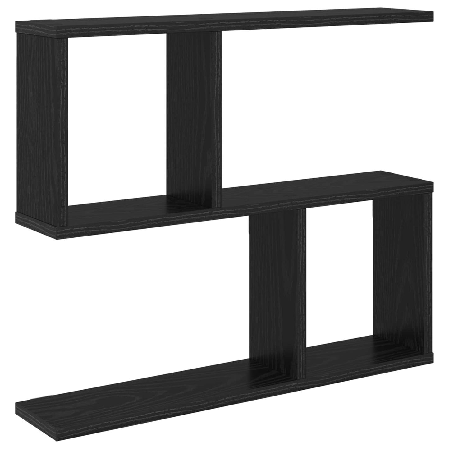 Scaffale da parete Rovere Nero 60 x 12 x 50,5 cm