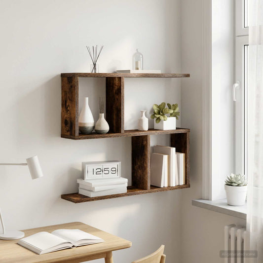 Scaffale da parete Rovere Fumo 60 x 12 x 50,5 cm