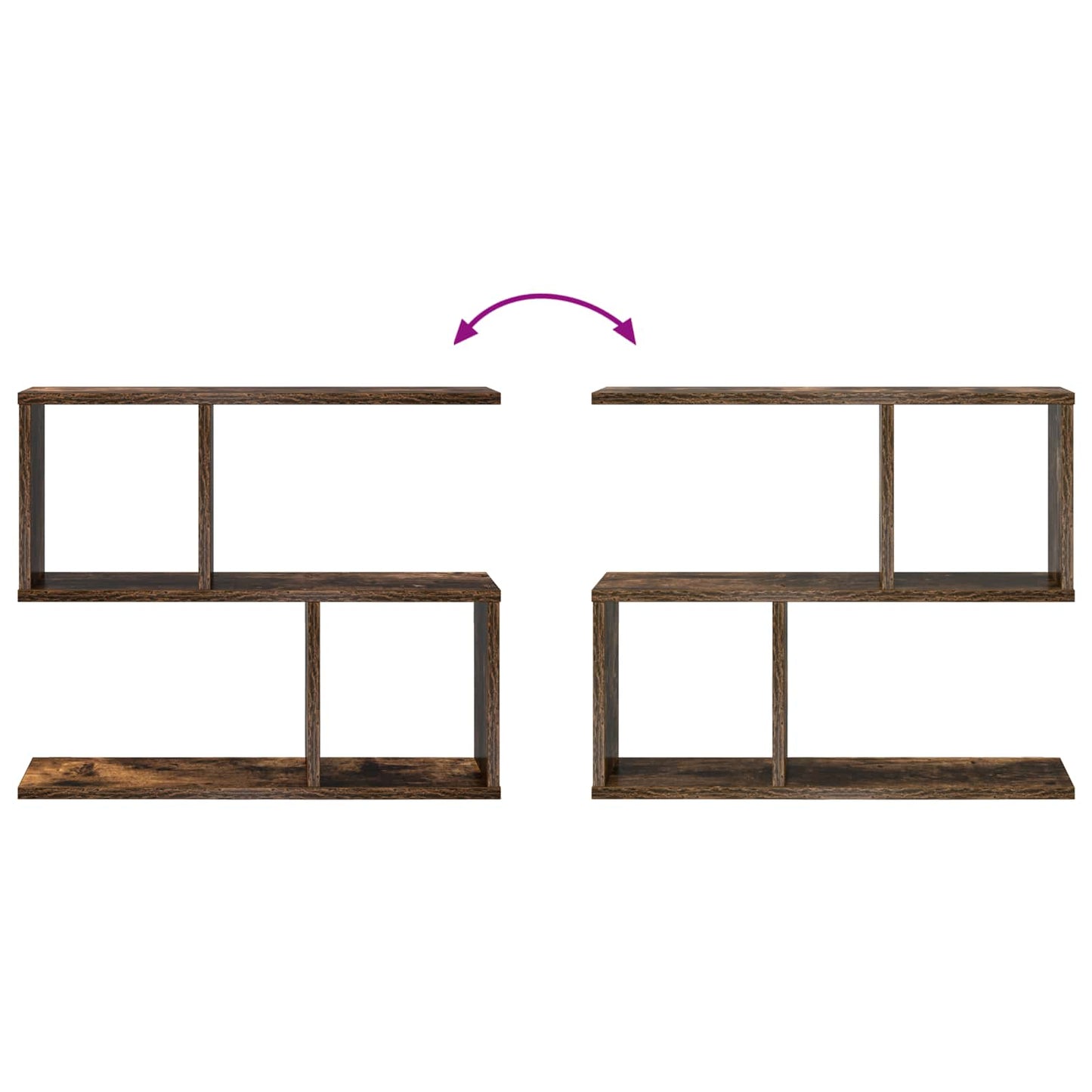 Scaffale da parete Rovere Fumo 60 x 12 x 50,5 cm | homemem39