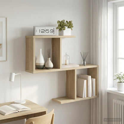 Scaffale da parete Rovere Sonoma 60 x 12 x 50,5 cm | homemem39