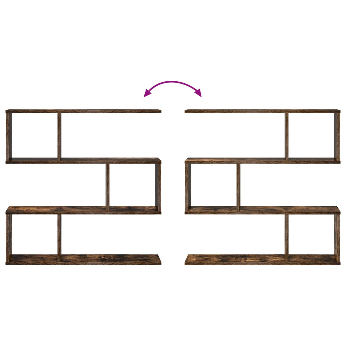 Scaffale da parete Rovere Fumo 80 x 12 x 79,5 cm | homemem39