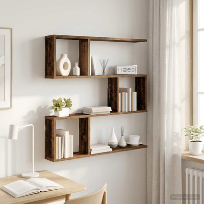 Scaffale da parete Legno antico 80 x 12 x 79,5 cm | homemem39