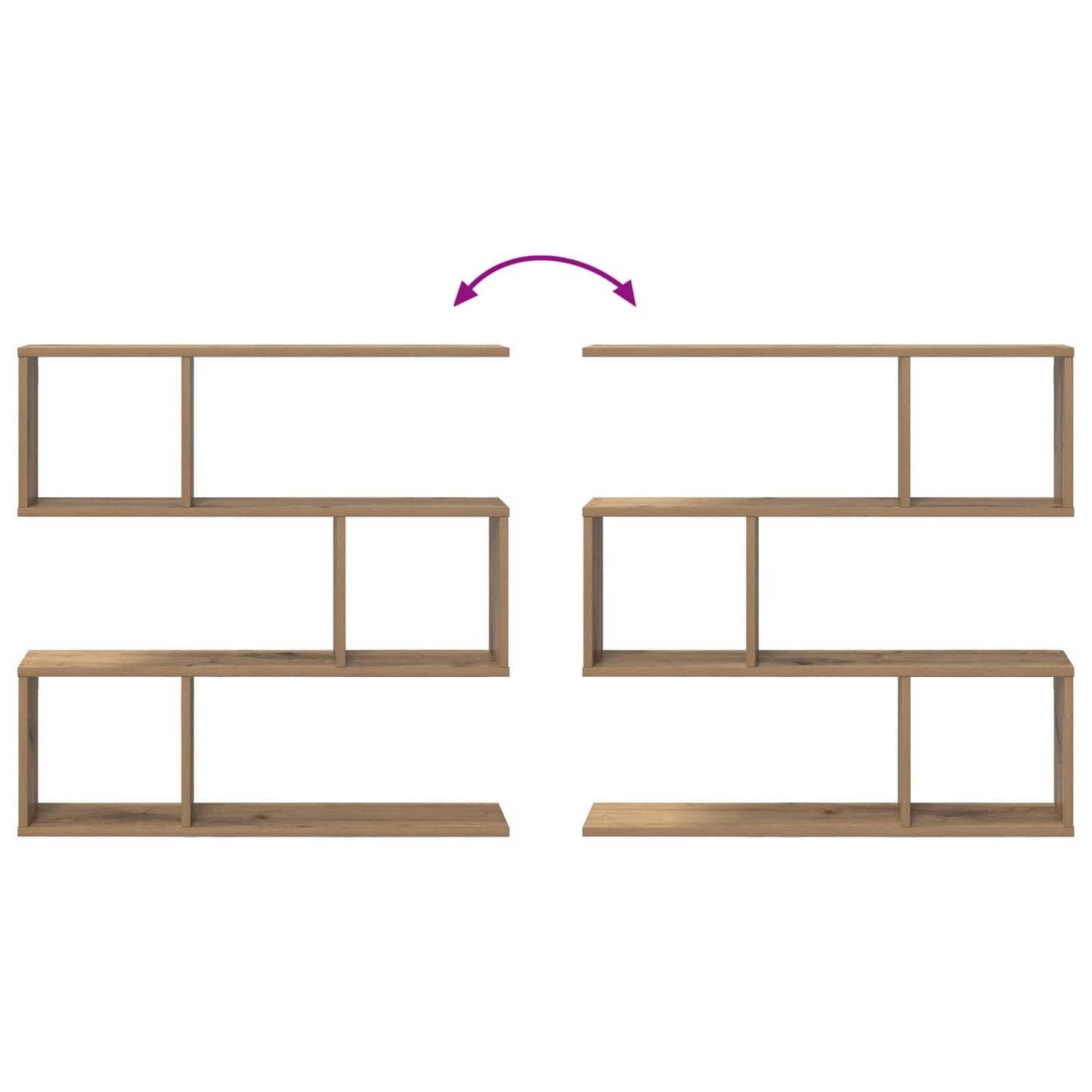 Scaffale da parete Rovere Artigianale 80 x 12 x 79,5 cm | homemem39